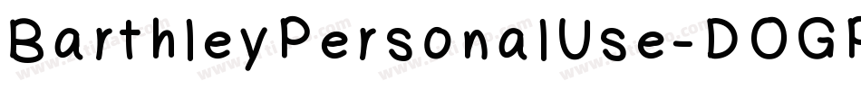 BarthleyPersonalUse-DOGPD字体转换