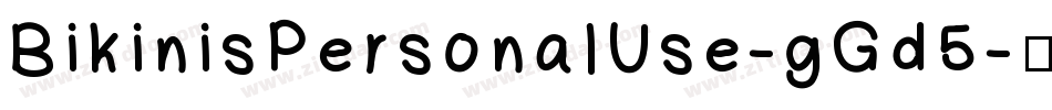 BikinisPersonalUse-gGd5字体转换