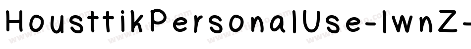 HousttikPersonalUse-lwnZ字体转换