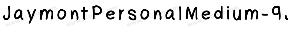 JaymontPersonalMedium-9Jl0字体转换