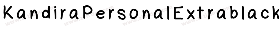 KandiraPersonalExtrablack-9axK字体转换