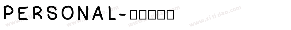 PERSONAL字体转换