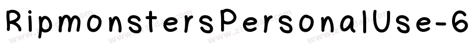 RipmonstersPersonalUse-6YaqA字体转换