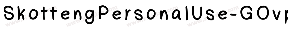 SkottengPersonalUse-GOvpq字体转换