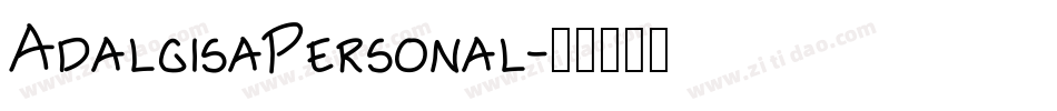 AdalgisaPersonal字体转换
