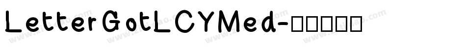 LetterGotLCYMed字体转换