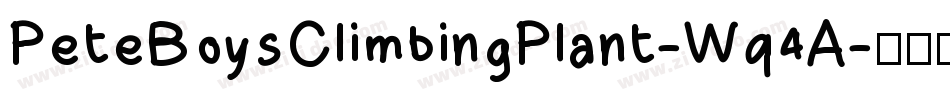 PeteBoysClimbingPlant-Wq4A字体转换
