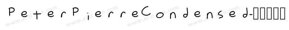 PeterPierreCondensed字体转换