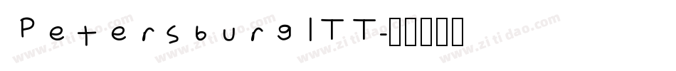 PetersburgITT字体转换