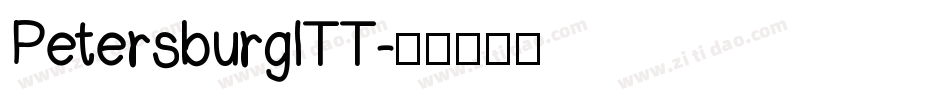 PetersburgITT字体转换
