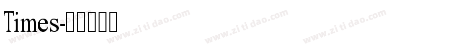 Times字体转换