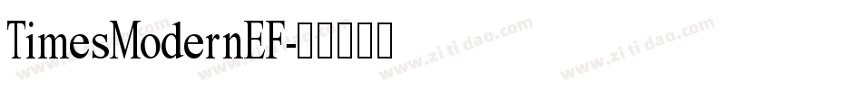 TimesModernEF字体转换