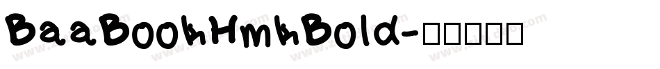 BaaBookHmkBold字体转换