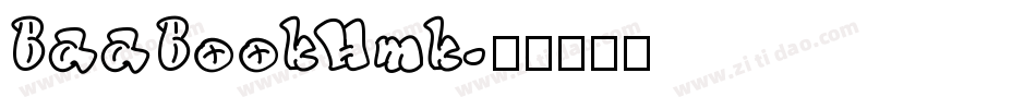 BaaBookHmk字体转换
