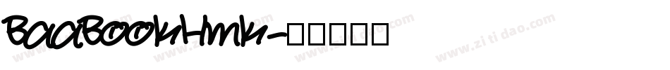 BaaBookHmk字体转换