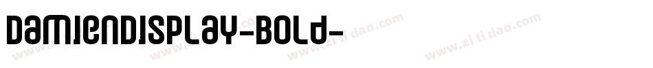 DamienDisplay-Bold字体转换