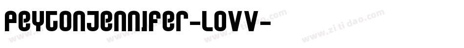 PeytonJennifer-lOVV字体转换