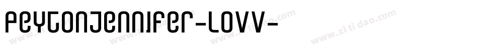 PeytonJennifer-lOVV字体转换