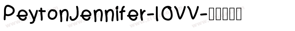 PeytonJennifer-lOVV字体转换