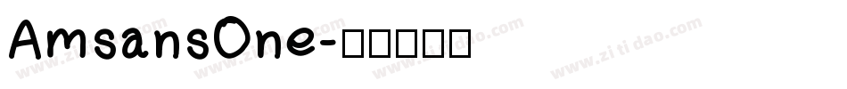 AmsansOne字体转换