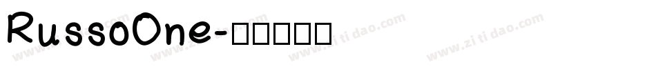 RussoOne字体转换