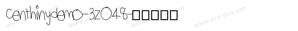 Centhinydemo-3zO48字体转换