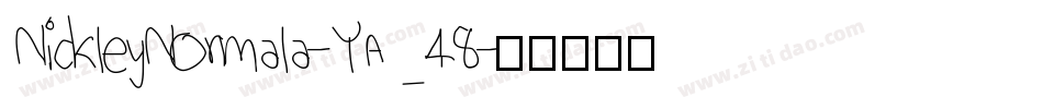 NickleyNormala-YA48字体转换