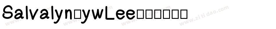 Salvalyn-ywLee字体转换