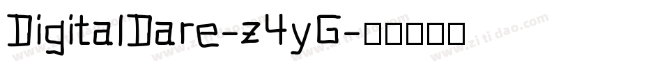 DigitalDare-z4yG字体转换