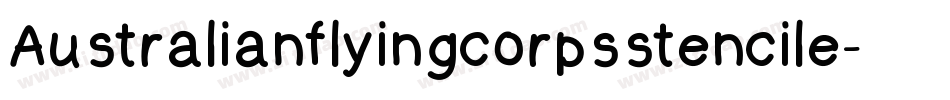 Australianflyingcorpsstencile-aAMK字体转换