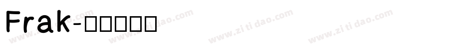 Frak字体转换