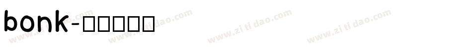 bonk字体转换