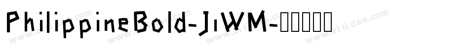 PhilippineBold-J1WM字体转换