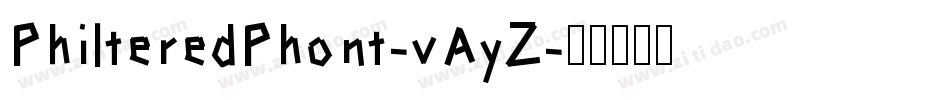 PhilteredPhont-vAyZ字体转换