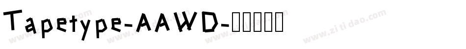 Tapetype-AAWD字体转换