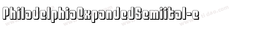 PhiladelphiaExpandedSemiital-eaPe字体转换