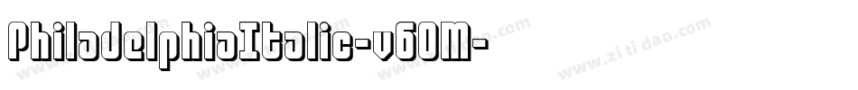 PhiladelphiaItalic-v6OM字体转换