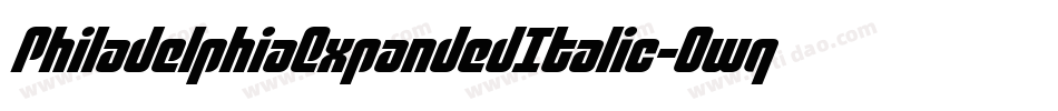 PhiladelphiaExpandedItalic-0wqv字体转换 PhiladelphiaExpandedItalic-0wqv字体转换