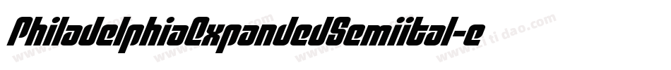PhiladelphiaExpandedSemiital-eaPe字体转换 PhiladelphiaExpandedSemiital-eaPe字体转换