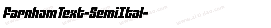FarnhamText-SemiItal字体转换