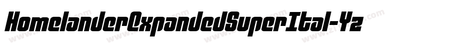 HomelanderExpandedSuperItal-YzXMq字体转换