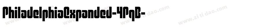 PhiladelphiaExpanded-4PqB字体转换