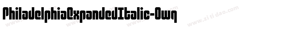PhiladelphiaExpandedItalic-0wqv字体转换 PhiladelphiaExpandedItalic-0wqv字体转换