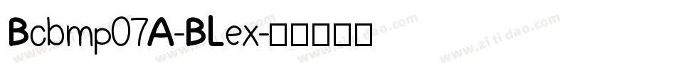 Bcbmp07A-BLex字体转换