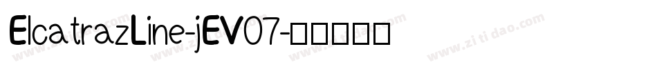 ElcatrazLine-jEV07字体转换