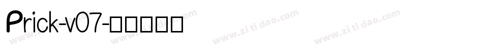 Prick-v07字体转换