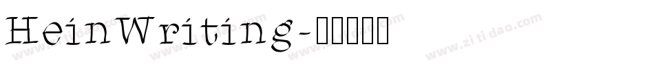 HeinWriting字体转换