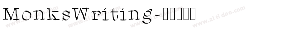 MonksWriting字体转换