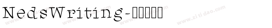 NedsWriting字体转换