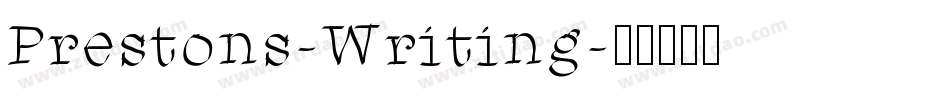 Prestons-Writing字体转换